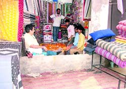 Shops submerged following heavy rain at Janakpuri