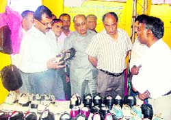 Handmade shoes on sale at SARAS fair in Chamba