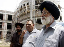 Jasjit Singh Thiara, chairman of the Punjab Health System Corporation, on the premises of the Civil Hospital in Bathinda on Friday.