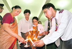 Uttarakhand Governor Margaret Alva inaugurates Ghummakkad Narain, a travelling childrens literature festival, in Dehradun 