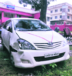 The vehicle that was allegedly used to abduct a girl in Dehradun