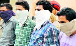 The accused in police custody in Ludhiana on Tuesday