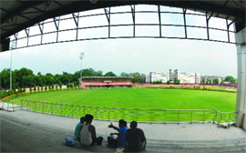 A view of the newly built Jamia Sports Complex, a training venue for rugby and