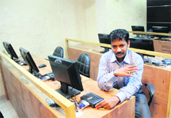 K Venkatesh Murthy, programme manager, cyber security, Data Security Council of India, at the HPA, Madhuban, in Karnal 