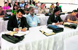 Principals attend a national summit of school principals in Mussoorie on Thursday