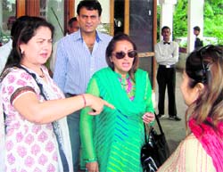 Jaya Prada in Katra on Wednesday