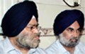 Chairman of the PSEB Dalbir SIngh Dhillon (left) speaking to media in Bathinda