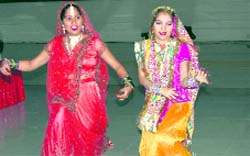 Special children perform during a function to mark the inauguration of Swavlamban Kendra in Sirsa.