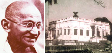 Lord Mountbattten described Gandhi as a one-man boundary force