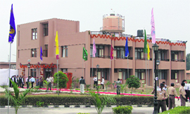 A view of the Hostel Block of the Institute of Hotel Management, Catering Technology and Applied Nutrition inaugurated recently by Om Parkash Jain, Transport, Tourism, Civil Aviation and Hospitality Minister, Haryana, at Jyotisar, Kurukshetra. 