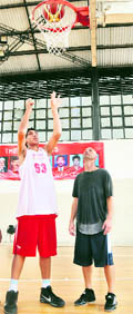 Satnam (L) with Troy Justice
