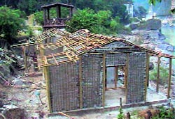 Pictures of the bamboo museum being built at Palampur in Himachal Pradesh.