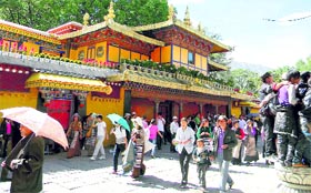 The summer palace of the Dalai Lama, Norbulingka.