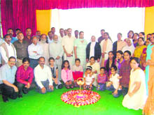 Members of the Kerala community celebrate the Onam festival