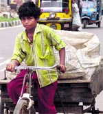 There are hundreds of children in Ambala and its nearby areas who work as ragpickers and dhaba servants