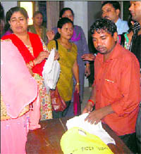 BEd candidates at DAV PG College in Dehradun on Wednesday