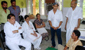 Punjabi comedian Mehar Mittal interacting with addi