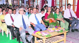 The audience at the inter-school debate competition held at Childrens Academy in Dehradun on Thursday.