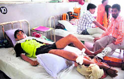 Rakesh Kumar under treatment