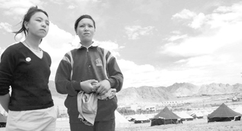 Kunzang Chuskit and Tsewang Dolkar who had lost their father in the Kargil war have now lost their mother to the flash flood in Leh