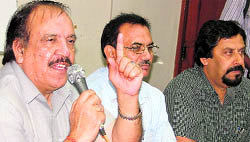 SR Aggarwal, chief engineer, water supply and sanitation, presides over a conference in Ludhiana on Tuesday