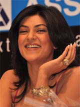 Actor Sushmita Sen at a promotional event in New Delhi