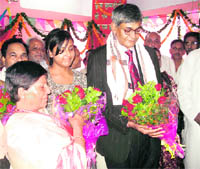 Chief Justice Biren Ghosh during a Janmashtami function in Haridwar.