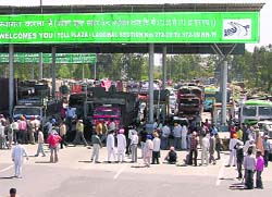 A file photo of the toll plaza at Phillaur.