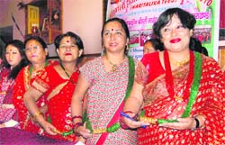Nepali women prepare for Gorkhali Haritalika Teej in Dehradun