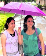 Voters brave the rain