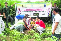 Students of Beverly Hills School plant a sapling in Dehradun