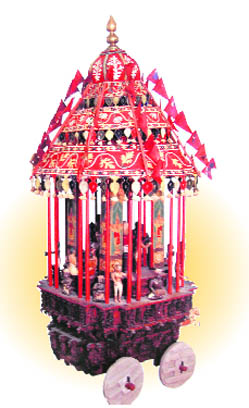 Model of a Processional Chariot. Possibly from Thanjavur; ca. 1750. British Museum, London