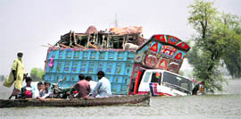 The Sindh Punjab, Khyber and Balochistan, everywhere people can still be seen rushing for safety