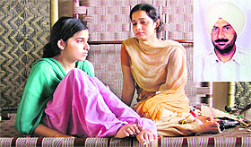 Grieving daughters of jail warden Kashmiri Lal (left) who committed suicide in Ludhiana on Tuesday. 