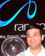 Grand Master Vishwanathan Anand poses for photographers at a function in New Delhi on Thursday