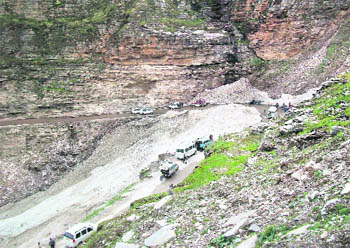 The waste generated by more than 100 dhaba owners has spelled doom for the alpine flora around the pass
