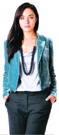 Look classy in a velvet coat 