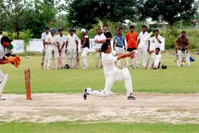 Trials for the Punjab Premier League (PPL) to select the Bathinda Bulls team in progress at the Delhi Public School in Bathinda