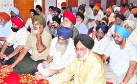 Representatives of Sikh organisations from several states participate in a convention in Haridwar