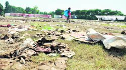 Garbage strewn all around the PAU campus
