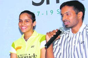 Saina has been training hard for the CWG, with the emphasis being on getting the basics right