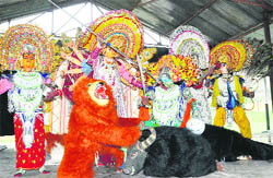 Chhau dance being performed in Dehradun 