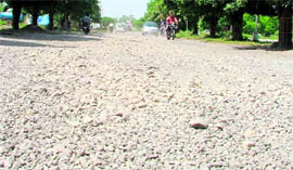 A gravel patch at Jamalpur needs immediate attention