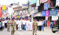 A peace rally being taken out in Roorkee 