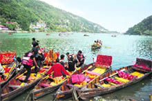 A file photograph of the Naini Lake in Nainital.