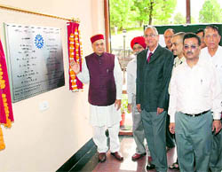 Chief Minister PK Dhumal inaugurates the Regulatory Research Facility Laboratory in Palampur on Sunday