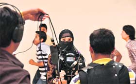 A Canadian production house shoots movie ‘Little Terrors’ at Dehlon village near Ludhiana