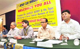 Members of the Rotary Club in Dehradun