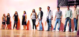 NIT students participate in Mr and Miss Fresher competition at NIT in Kurukshetra.