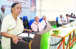 Governor Margaret Alva addresses students in Dehradun 